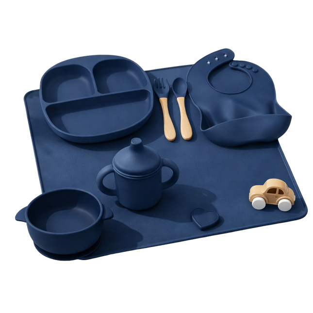 Siliconen baby eetset (6-delig)