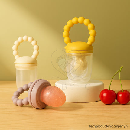 Siliconen fruitspeen met speenmaten